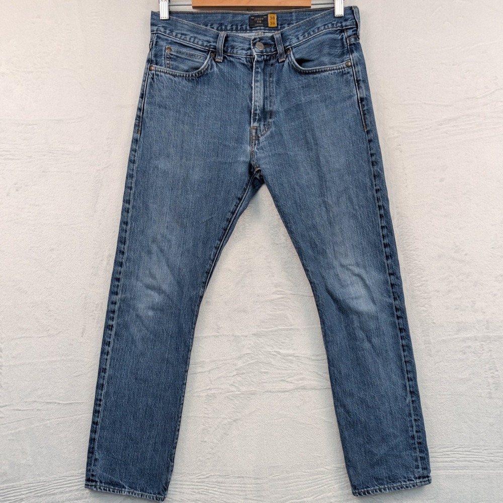 J.Crew Jeans Men's 30x30 Blue 770 Straight Fit Medium Wash Zip Fly Workwear